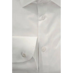 Baldinini Trend White Cotton Men Shirt