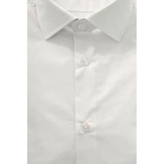 Baldinini Trend White Cotton Men Shirt