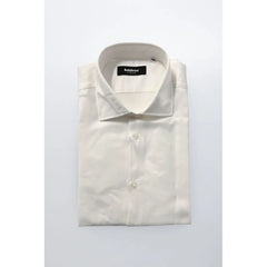 Baldinini Trend White Cotton Men Shirt