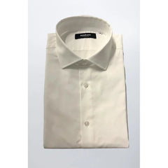 Baldinini Trend White Cotton Men Shirt - Shirts