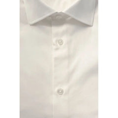 Baldinini Trend White Cotton Men’s Shirt