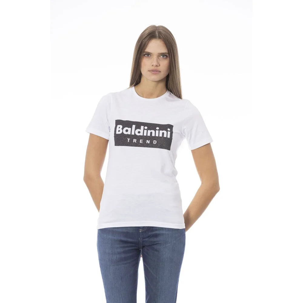 Baldinini Trend White Cotton Women T-Shirt - T-Shirts