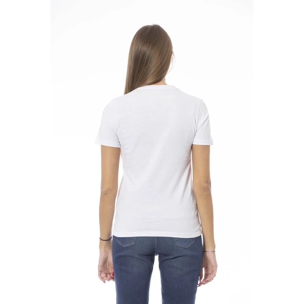 Baldinini Trend White Cotton Women T-Shirt - T-Shirts