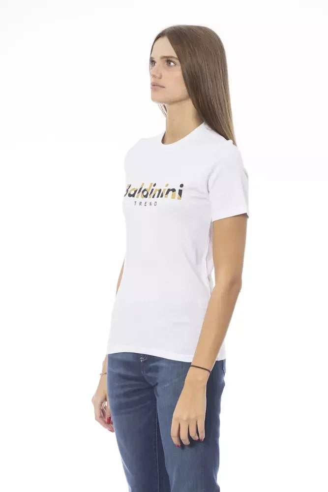 Baldinini Trend White Cotton Women T-Shirt - T-Shirts