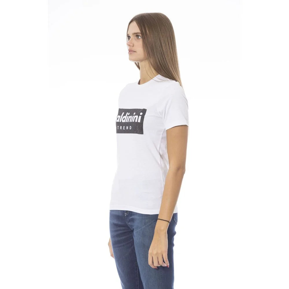 Baldinini Trend White Cotton Women T-Shirt - T-Shirts