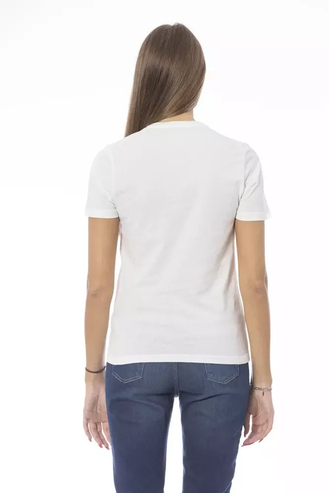 Baldinini Trend White Cotton Women T-Shirt - T-Shirts