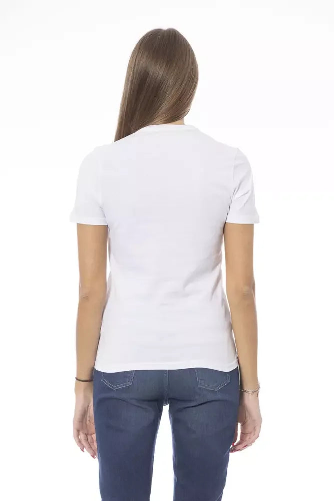 Baldinini Trend White Cotton Women T-Shirt - T-Shirts