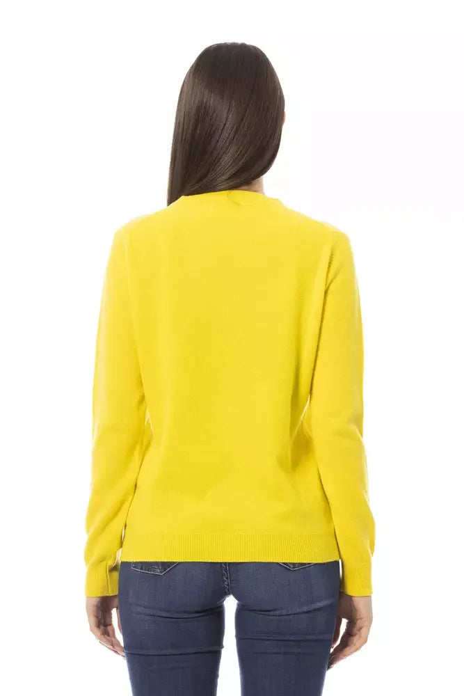 Baldinini Trend Yellow Cashmere Women Sweater - S - Sweaters