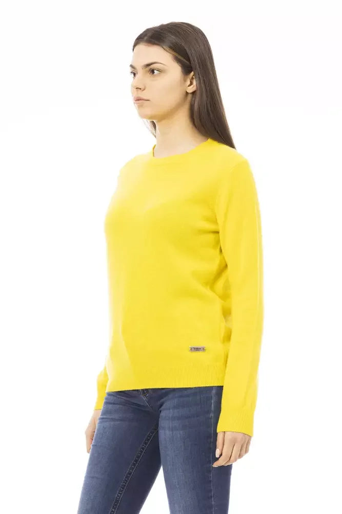 Baldinini Trend Yellow Cashmere Women Sweater - S - Sweaters