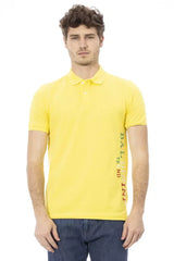 Baldinini Trend Yellow Cotton Men Polo Shirt - Polos