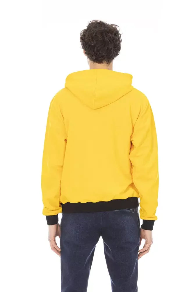 Baldinini Trend Yellow Cotton Men Sweater - Hoodies
