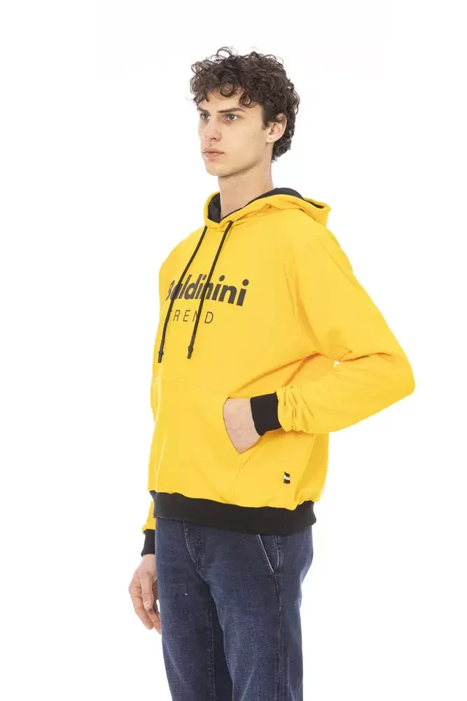 Baldinini Trend Yellow Cotton Men Sweater - Hoodies