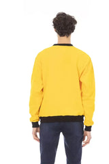 Baldinini Trend Yellow Cotton Men’s Sweater Hoodie - Hoodies
