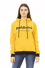 Baldinini Trend Yellow Cotton Women Hoodie - Hoodies