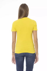 Baldinini Trend Yellow Cotton Women T-Shirt - T-Shirts