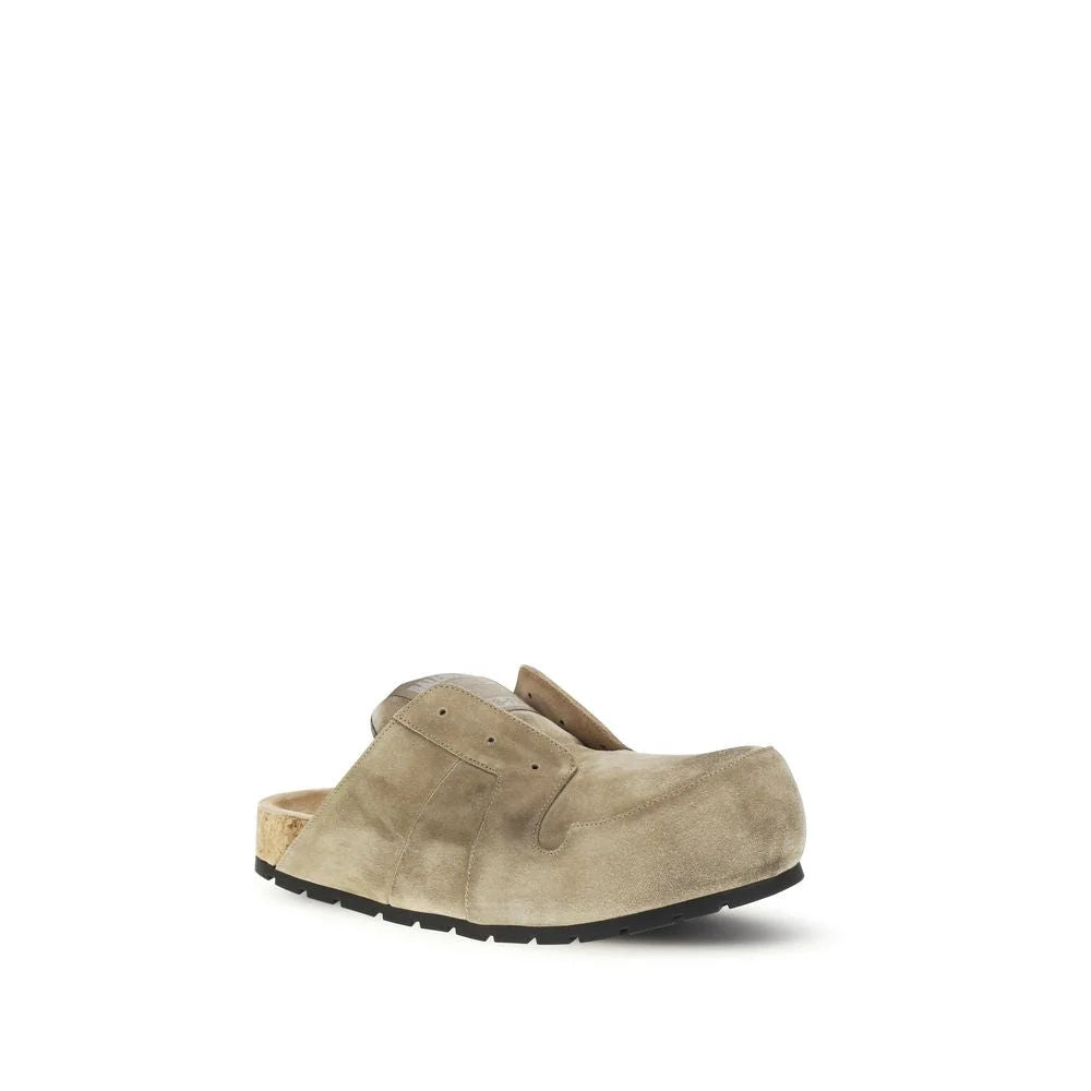 Balenciaga Beige Calf Leather Bos Taurus Mules - EU40/US7