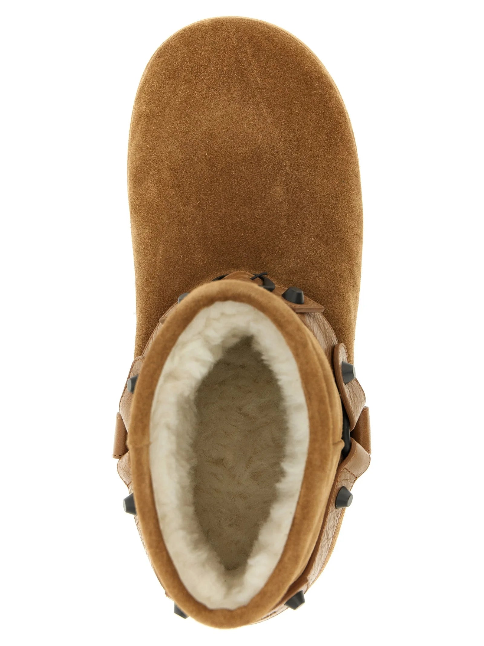 Balenciaga Beige Calfskin Ankle Boots - EU40/US10
