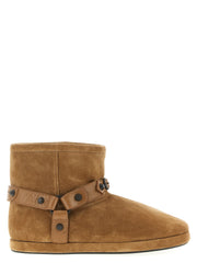 Balenciaga Beige Calfskin Ankle Boots - EU40/US10
