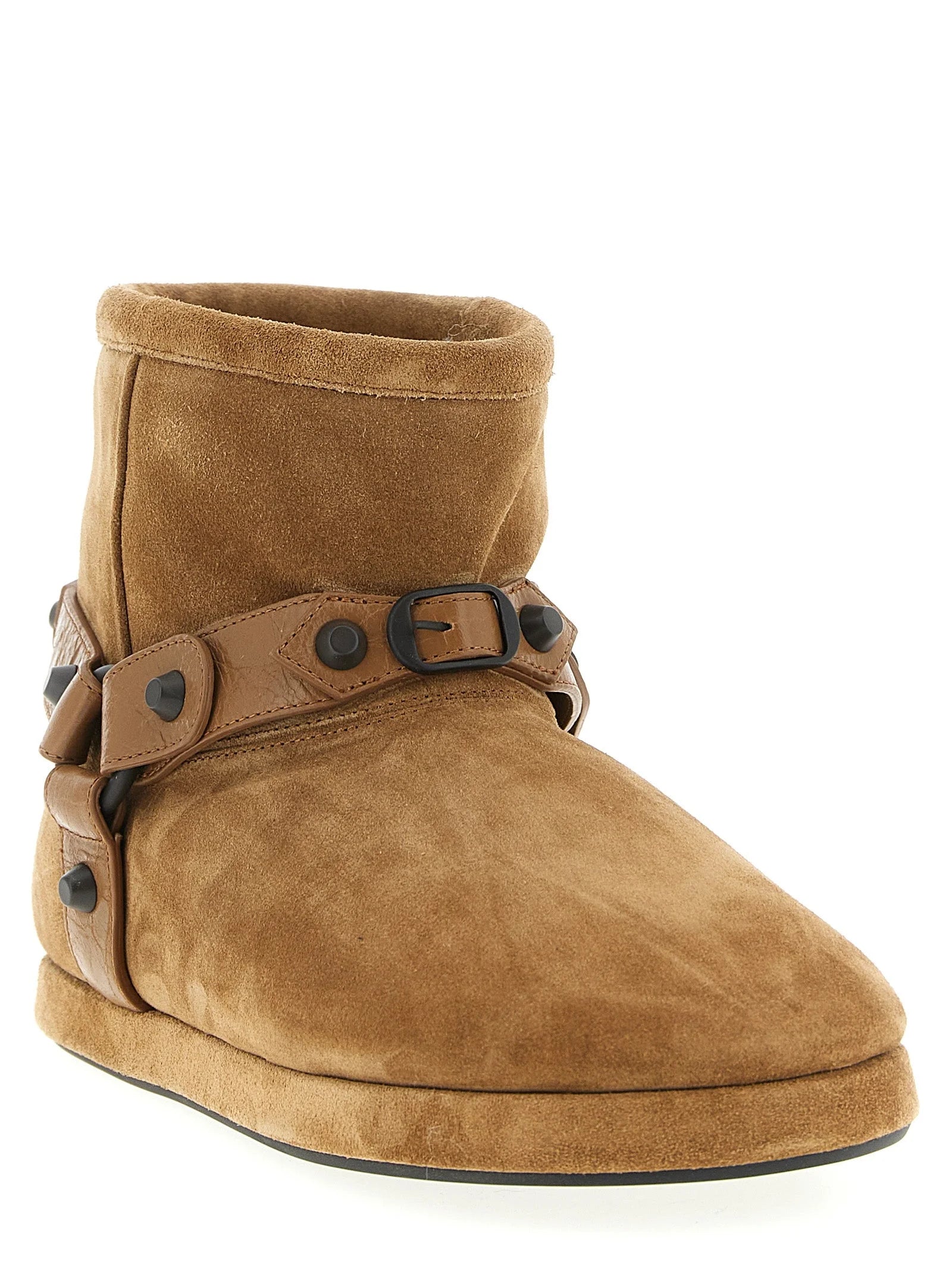 Balenciaga Beige Calfskin Ankle Boots - EU40/US10