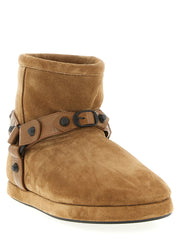 Balenciaga Beige Calfskin Ankle Boots - EU40/US10