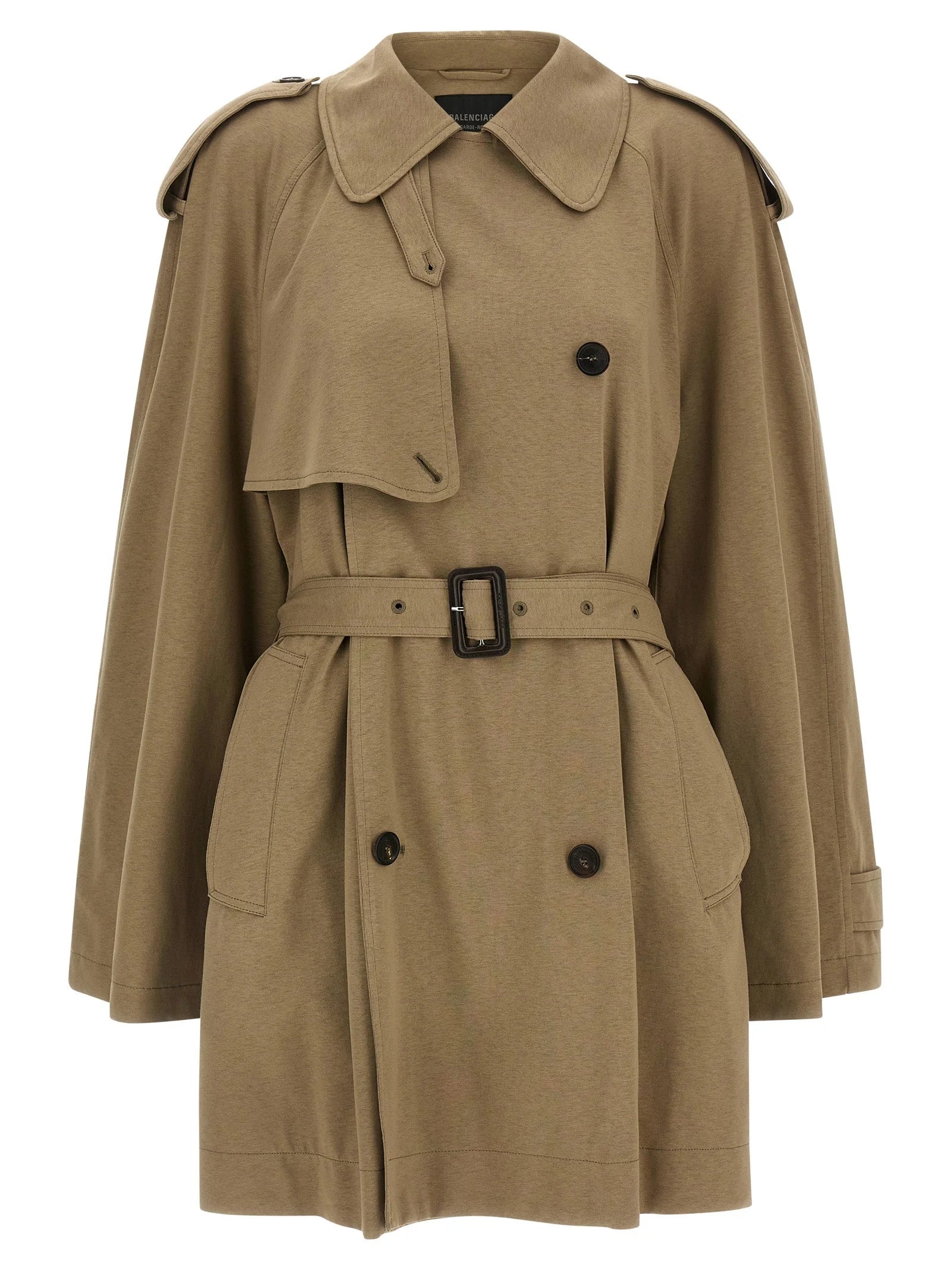 Balenciaga Beige Cotton Coat - XXS