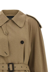 Balenciaga Beige Cotton Coat - XXS