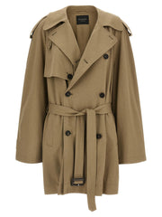 Balenciaga Beige Cotton Coat - XXS
