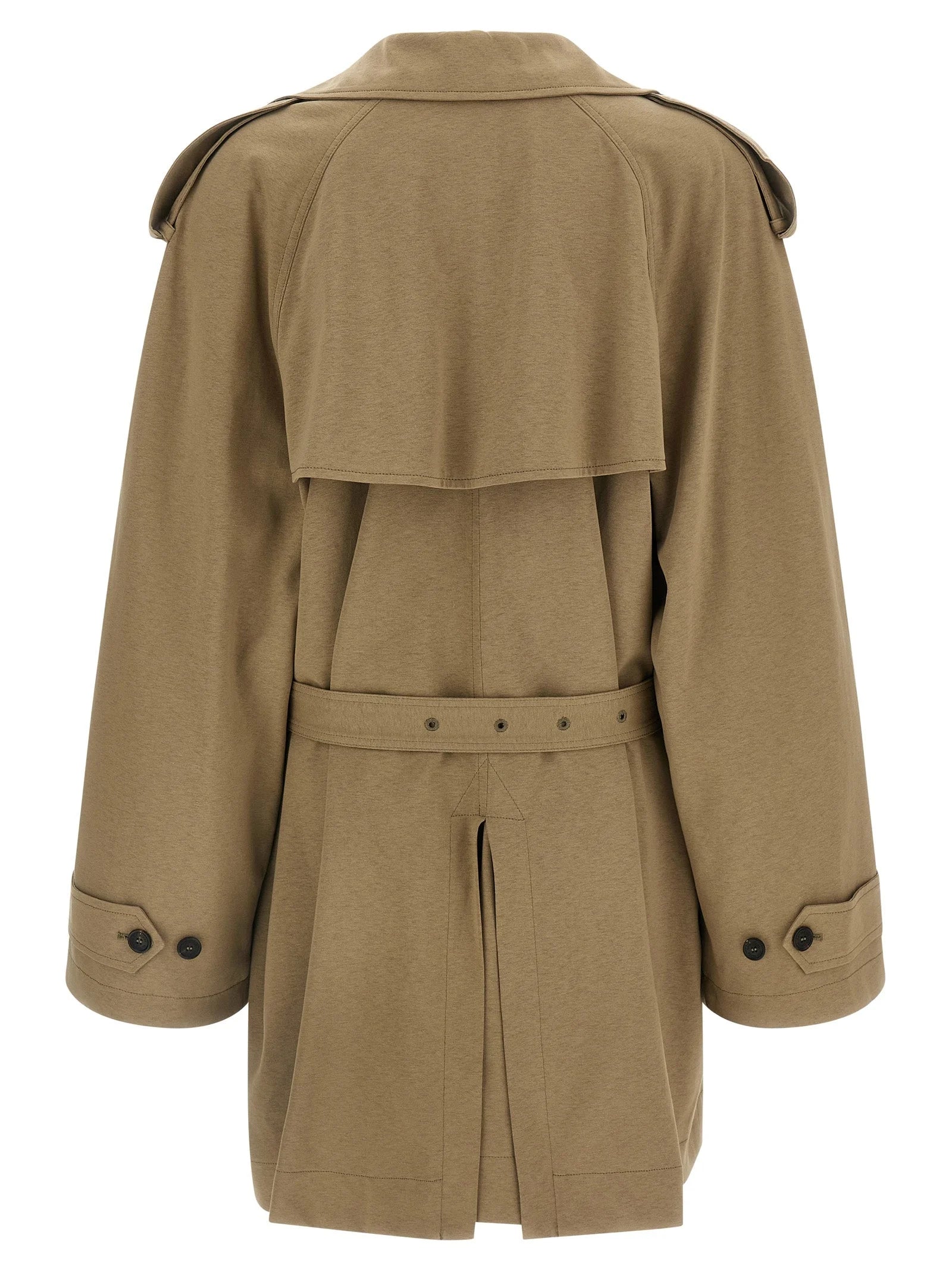 Balenciaga Beige Cotton Coat - XXS