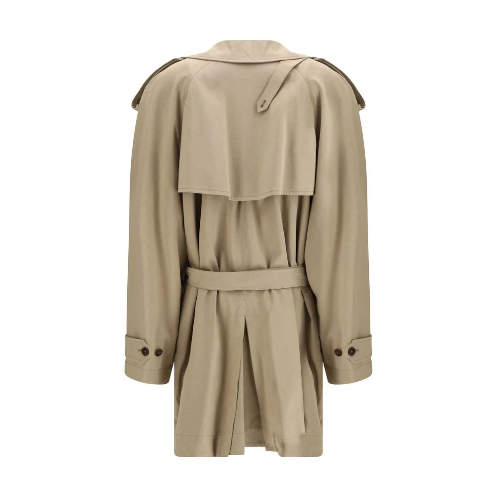Balenciaga Beige Cotton Trench Coat