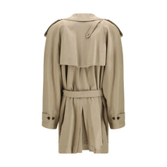 Balenciaga Beige Cotton Trench Coat