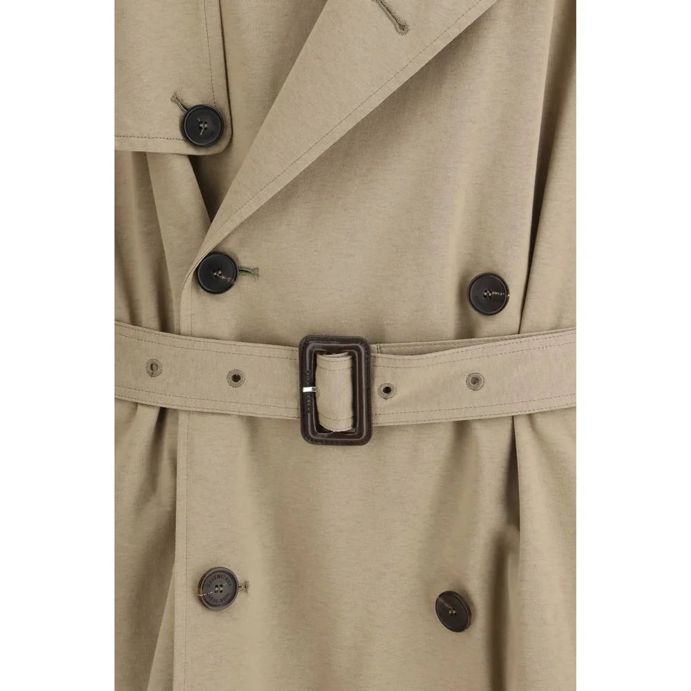 Balenciaga Beige Cotton Trench Coat - M