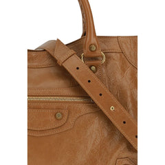 Balenciaga Beige Lamb Ovis Aries Aries Handbag - Satchel Bags