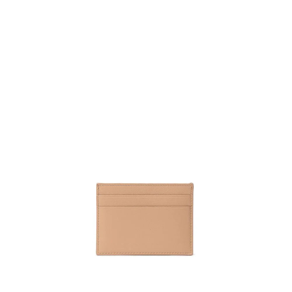 Balenciaga Beige Leather Cardholder - Card Cases