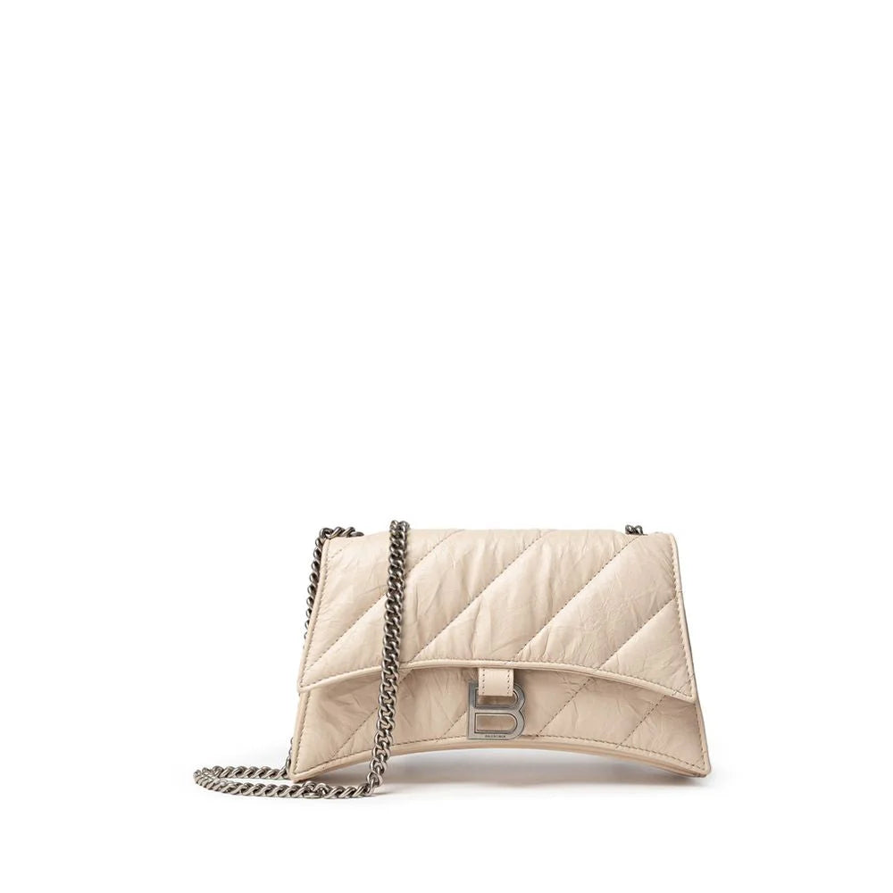 Balenciaga Beige Leather Shoulder Bag - Shoulder Bags