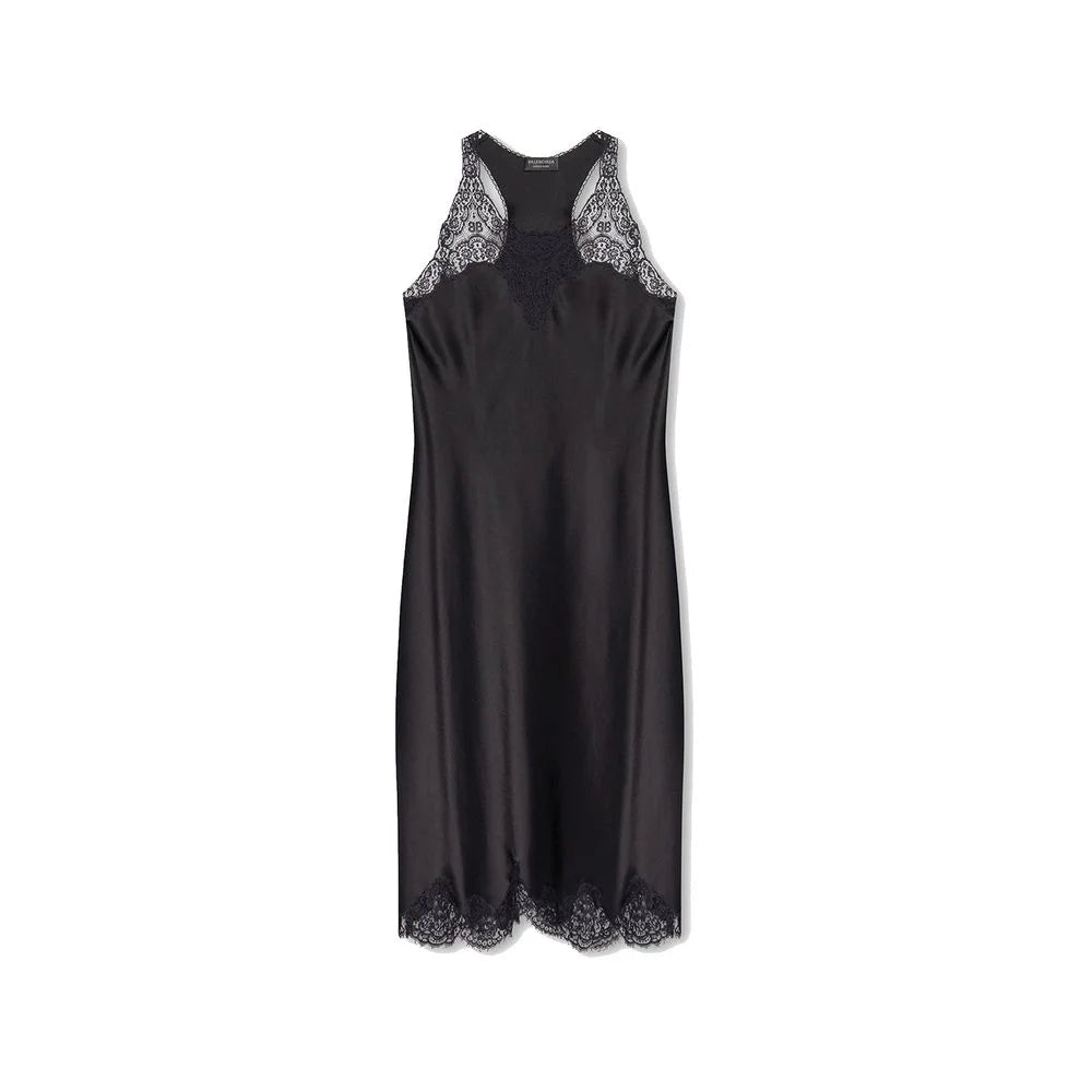 Balenciaga Black Acetate Casual Dress - 42