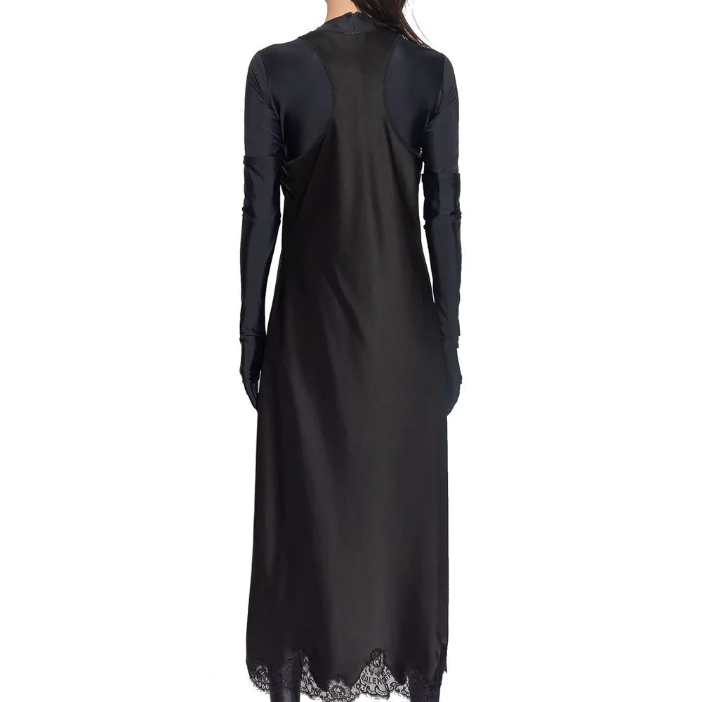 Balenciaga Black Acetate Casual Dress - 42