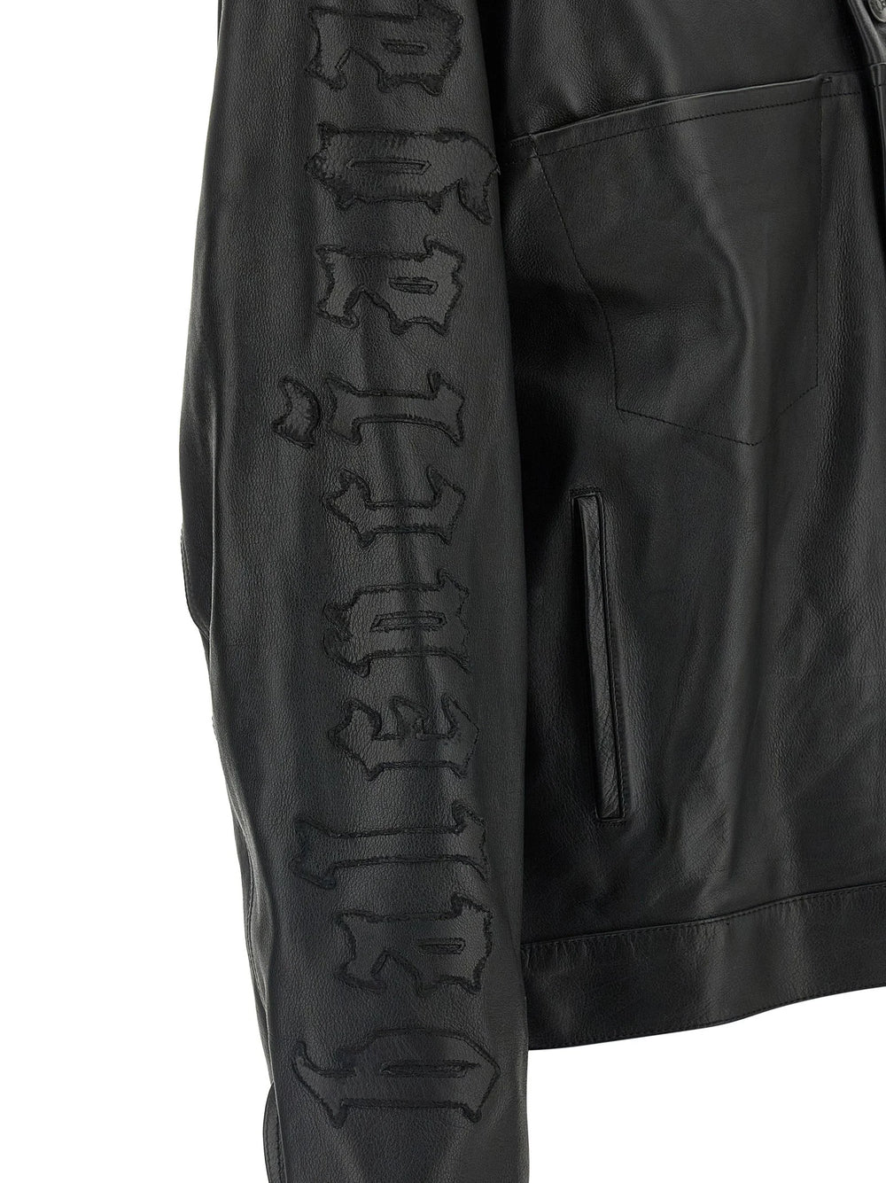Balenciaga Black Buffalo Leather Leather Jacket - S