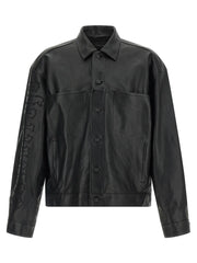 Balenciaga Black Buffalo Leather Leather Jacket - S
