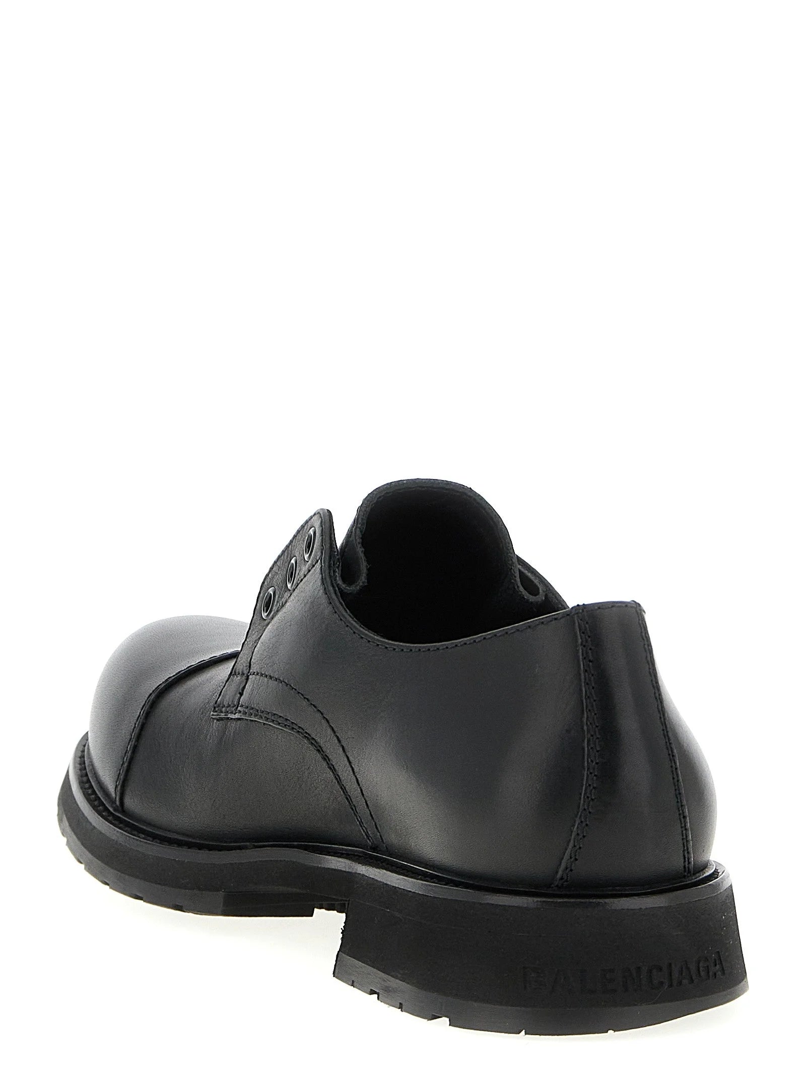 Balenciaga Black Bull Skin Slip-On Loafers - EU44/US11