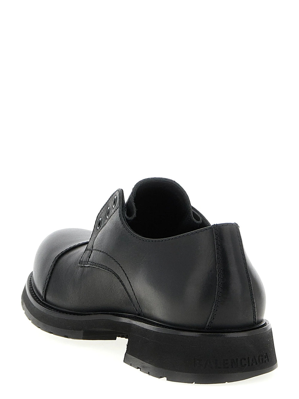 Balenciaga Black Bull Skin Slip-On Loafers - EU44/US11