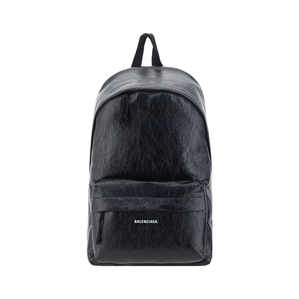 Balenciaga Black Calf Leather Bos Taurus Backpack