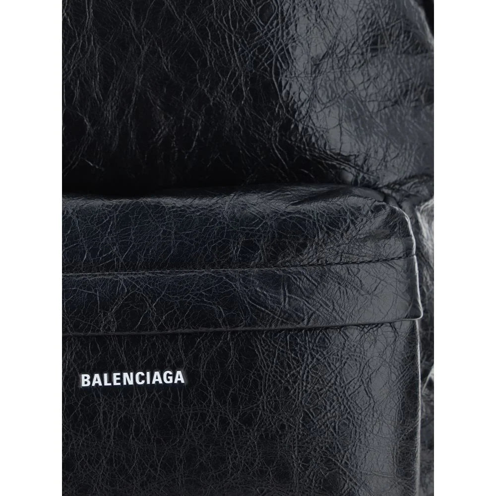 Balenciaga Black Calf Leather Bos Taurus Backpack