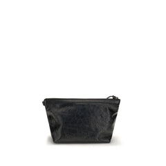 Balenciaga Black Calf Leather Bos Taurus Clutch Bag