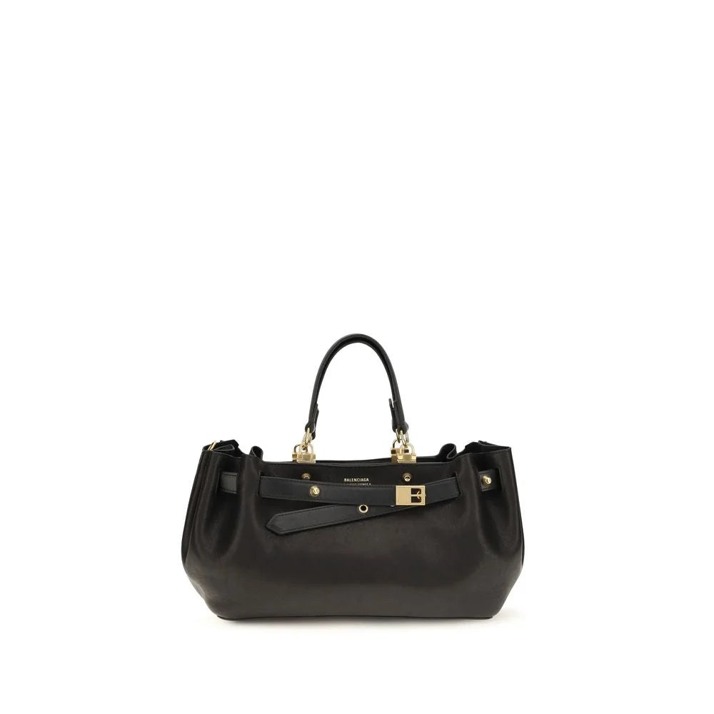 Balenciaga Black Calf Leather Bos Taurus Shoulder Bag