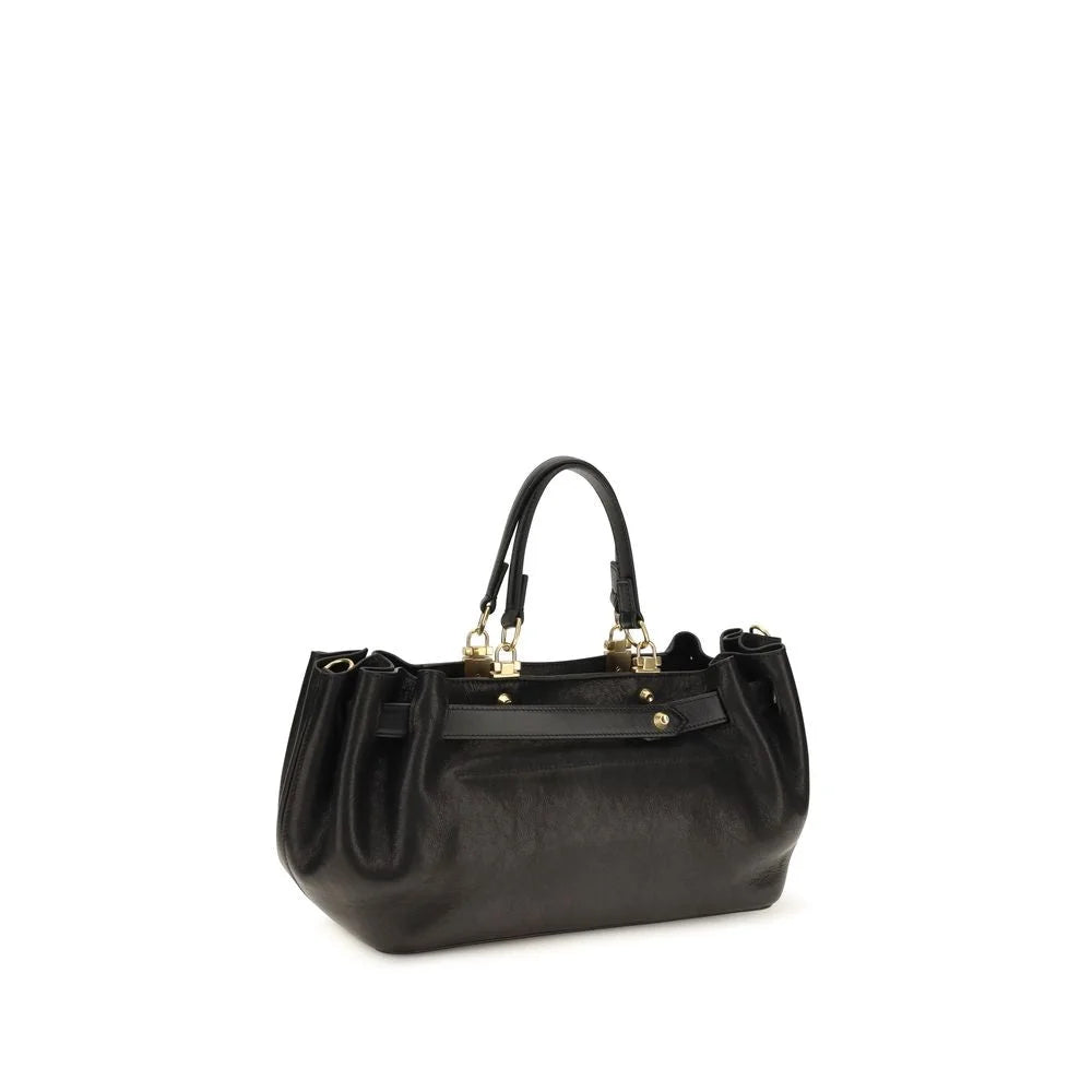 Balenciaga Black Calf Leather Bos Taurus Shoulder Bag