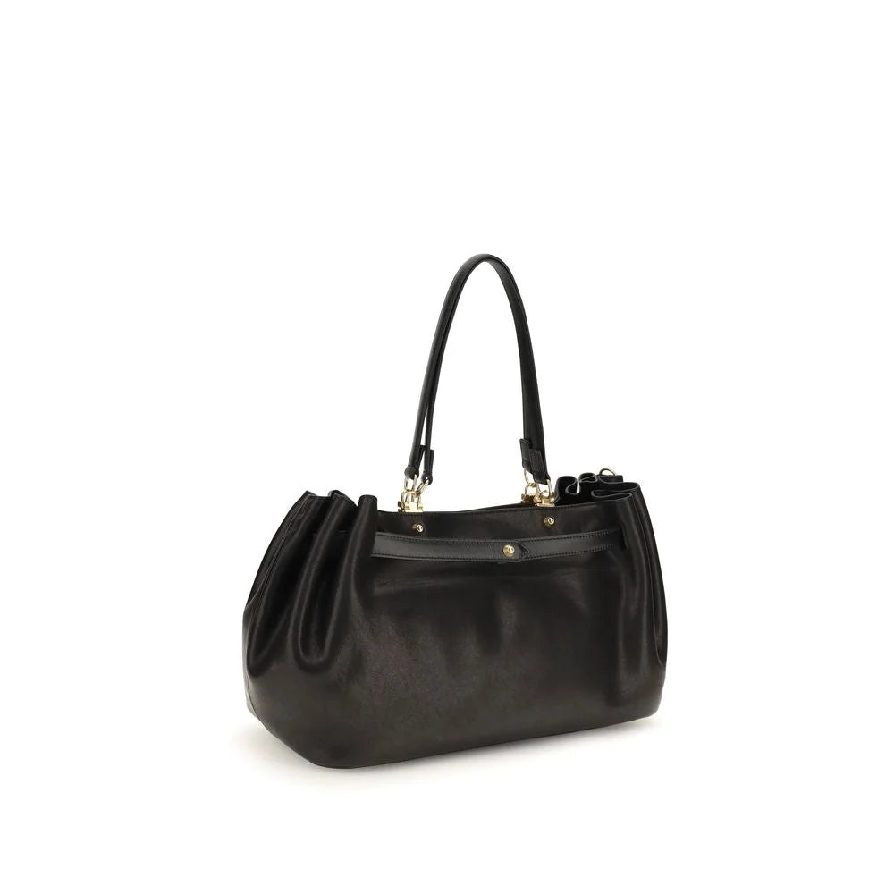 Balenciaga Black Calf Leather Bos Taurus Shoulder Bag