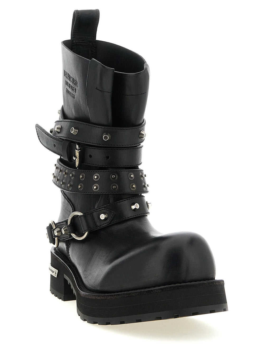 Balenciaga Black Calfskin Ankle Boots - EU44/US11