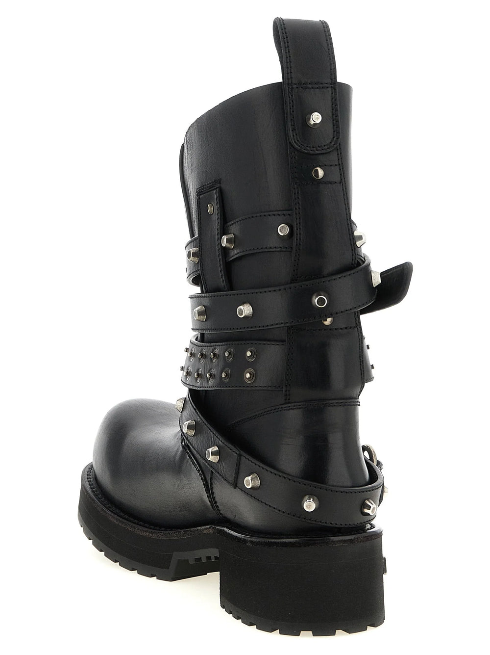 Balenciaga Black Calfskin Ankle Boots - EU44/US11