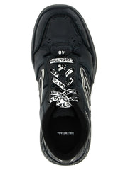 Balenciaga Black Calfskin Athletic Sneakers