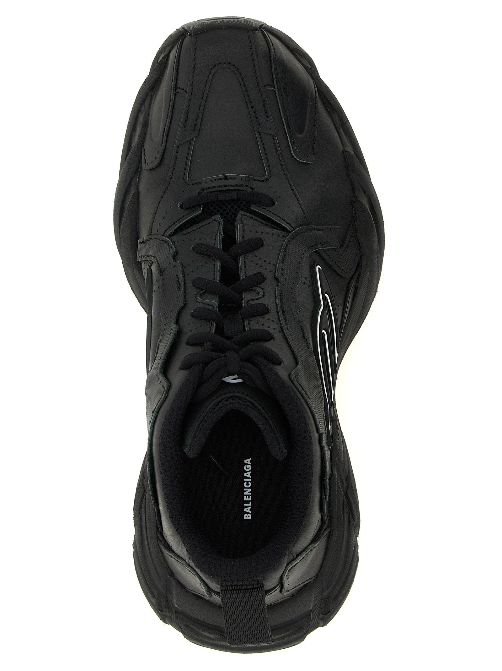 Balenciaga Black Calfskin Athletic Sneakers
